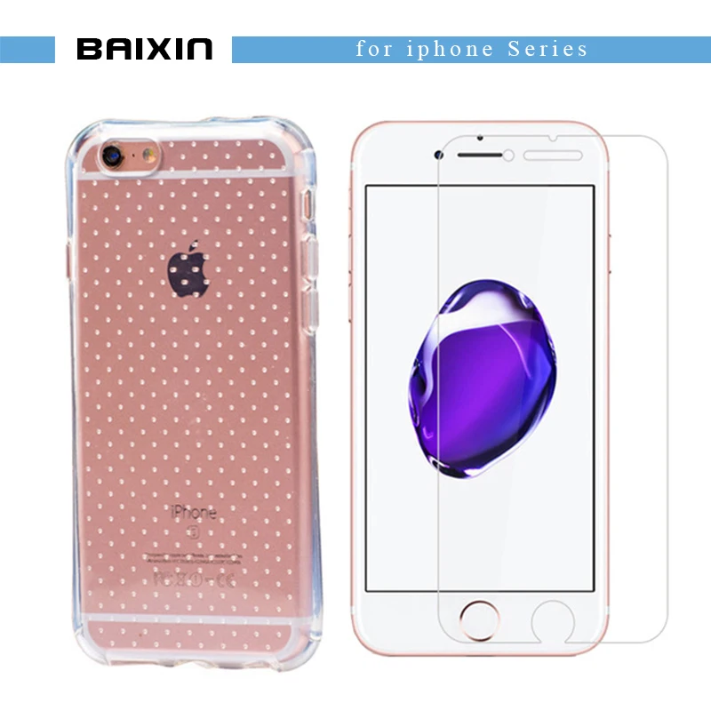 Baixin для iPhone 7 телефона TPU полная воздушная подушка защитный чехол противоударный +