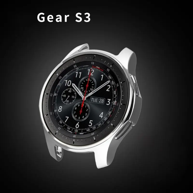 Мягкий защитный чехол из ТПУ для Samsung Gear S3 Classic Watch Frontier Galaxy рамка часов бампер 46