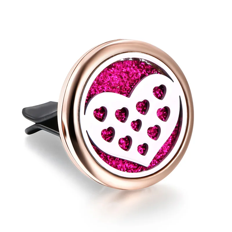 Love Pattern из нержавеющей стали съемный автомобильный диффузор для эфирных масел