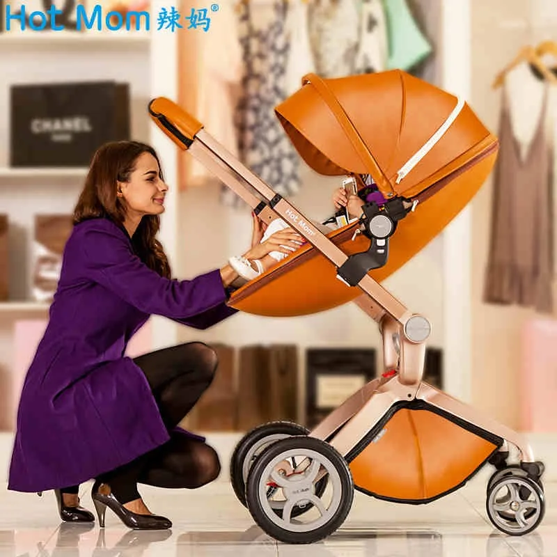 Hotmom Детские коляски с высоким ландшафтом Детские коляски 2 в 1 3 в 1 Россия