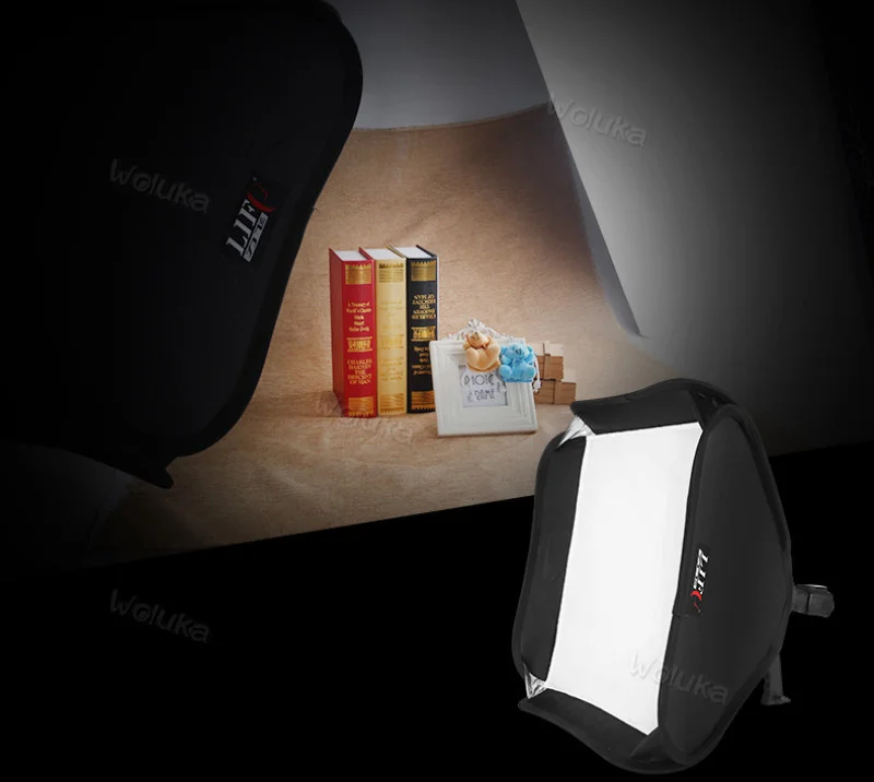 S-style Portable 60*60cm softbox machine top flash/hot shoe light folding Carry CD50 T01 | Электроника
