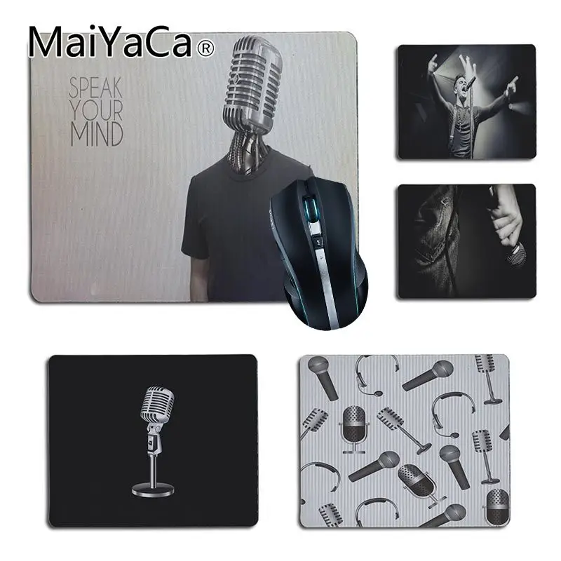 

MaiYaCa The King Elvis Give You Microphone Office Mice Rubber Mouse Pad Size 25x29cm 18x22cm Rubber Mousemats
