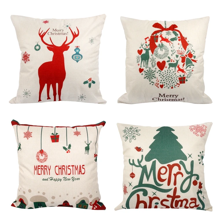 FENGRISE Рождественские елочные украшения для дома Рождество Navidad Merry Christmas Санта Клаус Наволочка украшения год