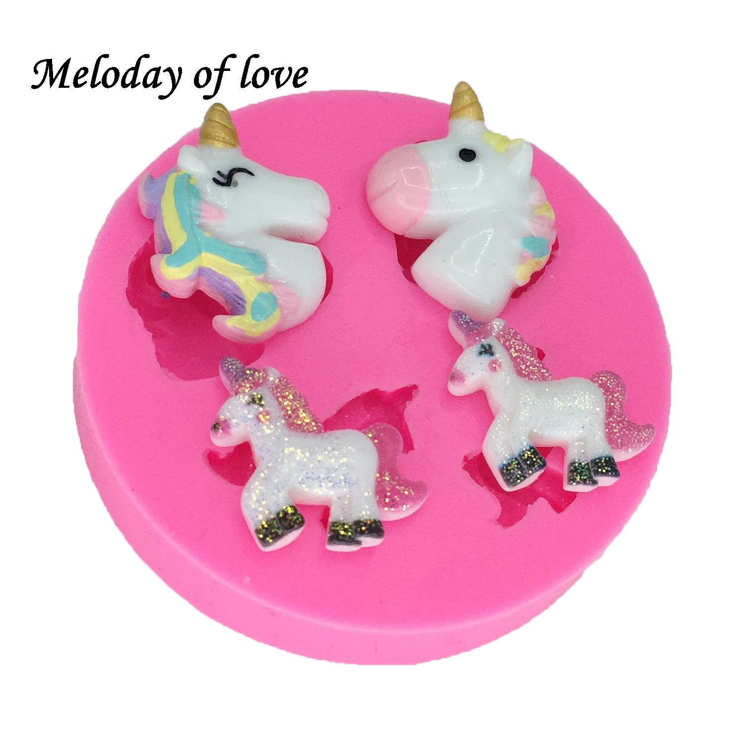 Силиконовая форма для украшения тортов с мультяшными животными, лошадками, единорогами, 1 шт., инструменты для украшения тортов, помадки, шоколада, Сахарная паста, Ремесленная посуда DY0007