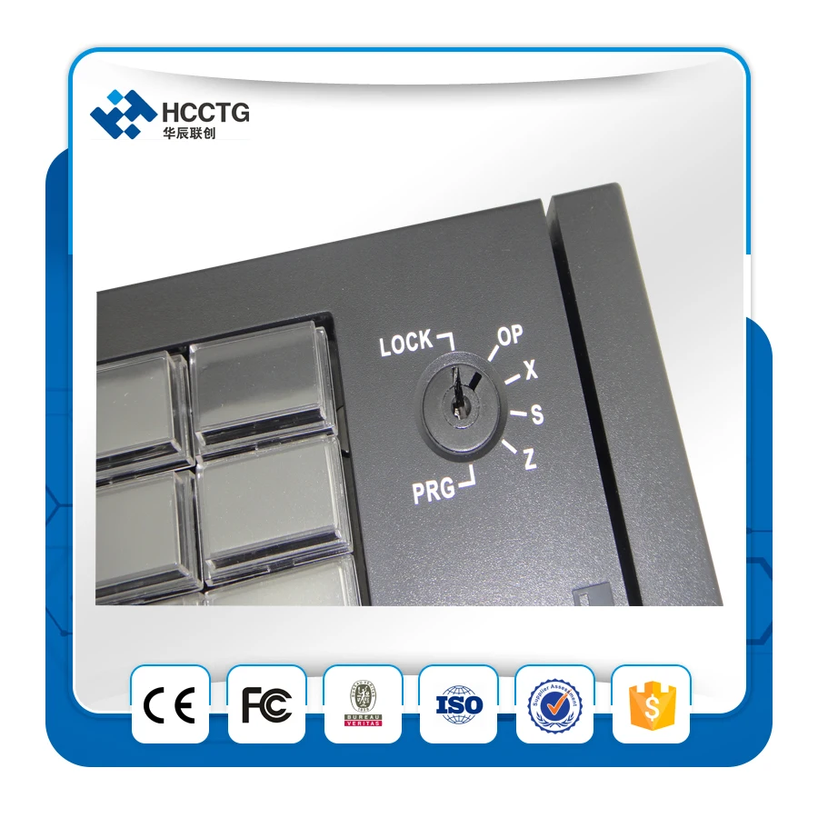 Высококачественная программируемая мембранная клавиатура KB66 с MSR|programmable keyboard|pos