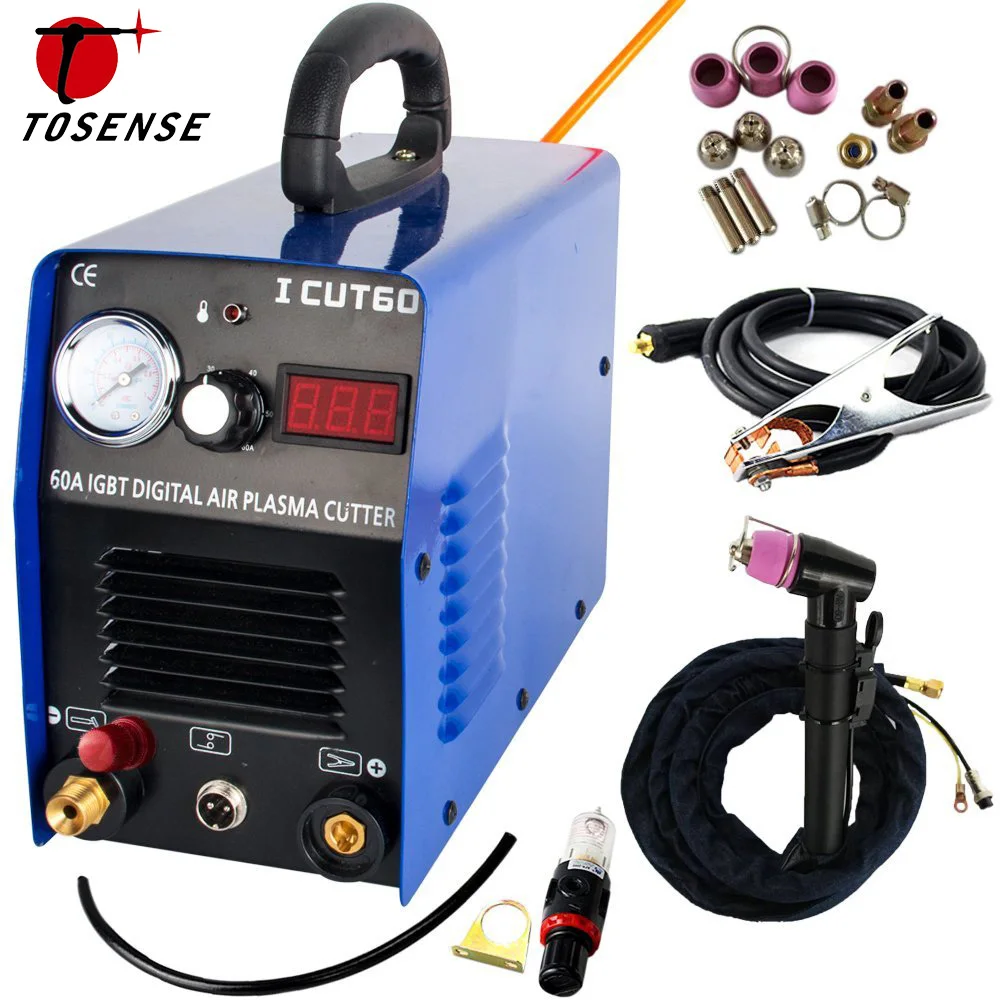Новинка, Прямая с фабрики, машина для плазменной резки ICUT60P 220V Одиночный 60A IGBT с WSD60P расходные материалы, фонарь для резки