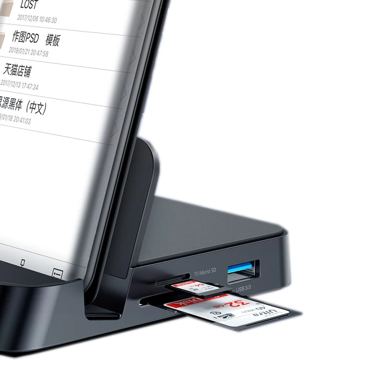 USB концентратор 8 в 1 зарядное устройство SDTF HDMI с адаптером питания для телефона Type