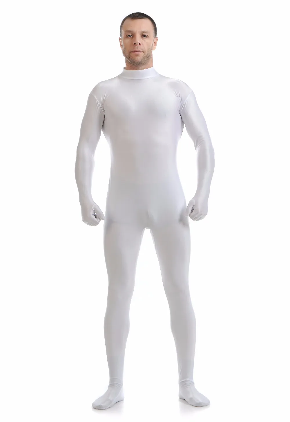 Нейлоновый черный костюм Zentai мужские боди на все тело Комбинезоны для взрослых