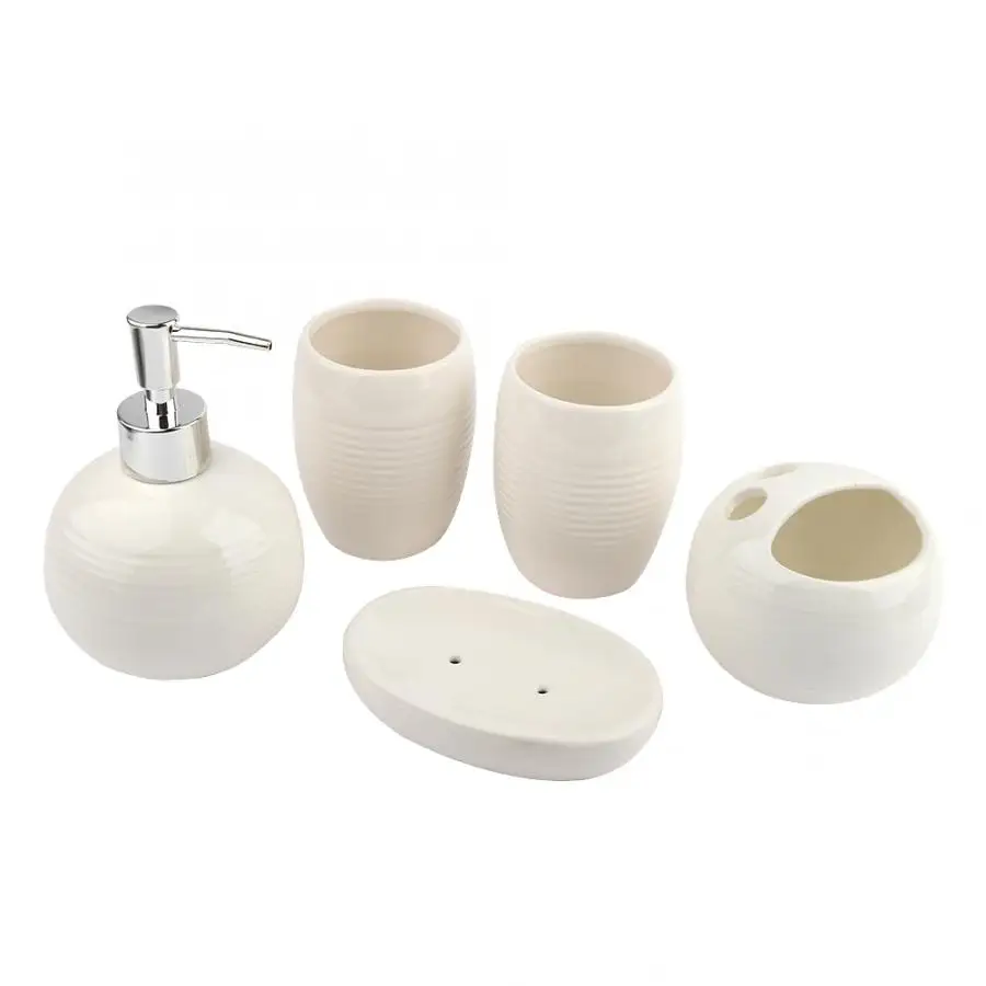 5 шт. аксессуары для ванной комнаты керамический распылитель держатель зубной