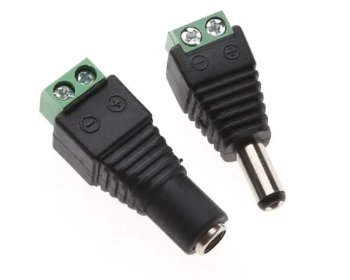 

New DC 5.5 x 2.1mm Power Male Jack Adapter Cable Plug Connector for CCTV / LED
