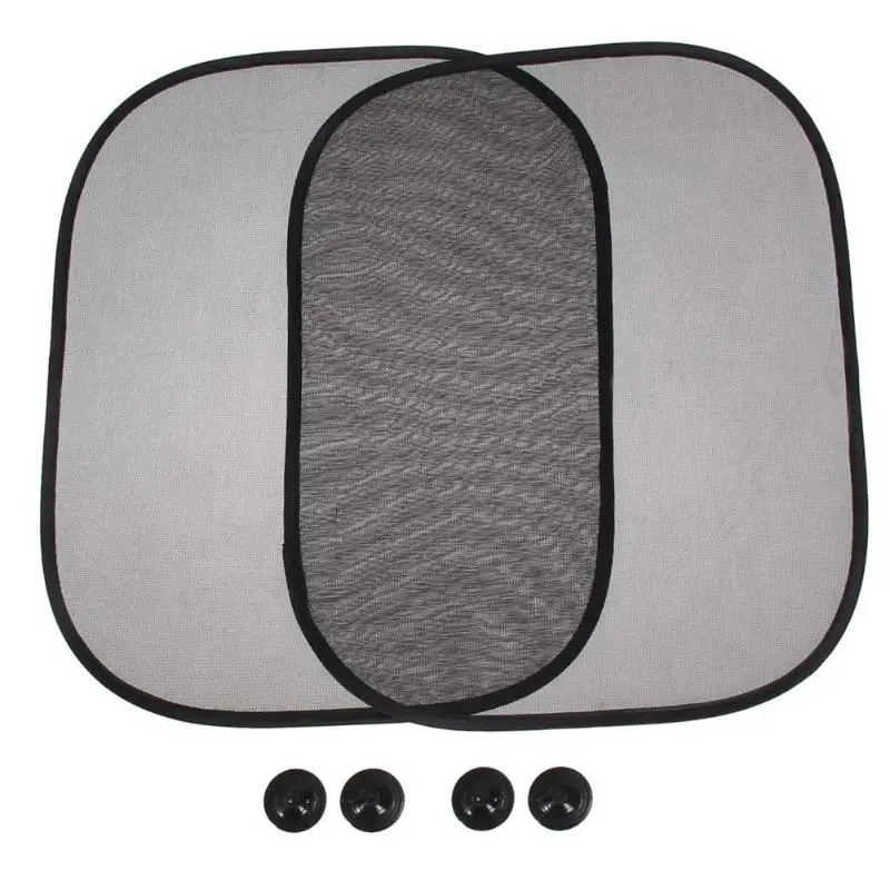 2pcs Black Side Car Sun Shade Rear Window Sunshade Cover Mesh Visor Shield Screen high quality automobiles accessories 2019 new |