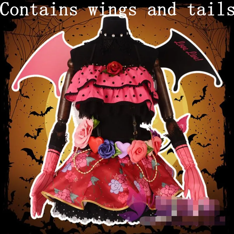 

Hot Anime Love Live cosplay Cartoon Yazawa Nico cos Halloween Masquerade party woman cosplay little devil awakening costume