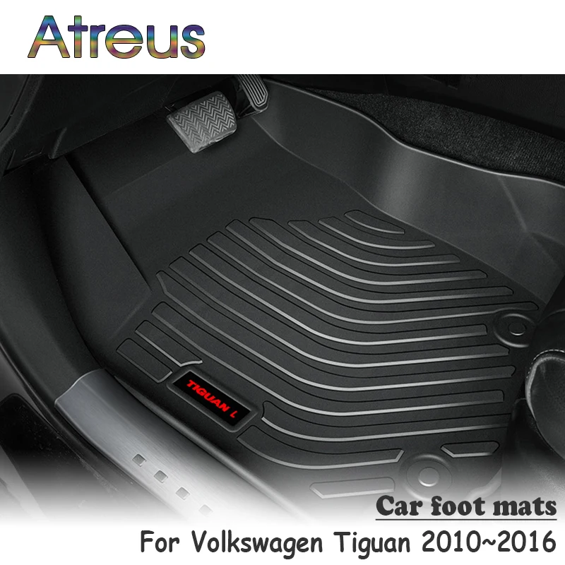 Atreus 1 комплект TPE автомобильный коврик для ног для Volkswagen Tiguan 2010 2011 2012 2013 водонепроницаемые аксессуары для ковров
