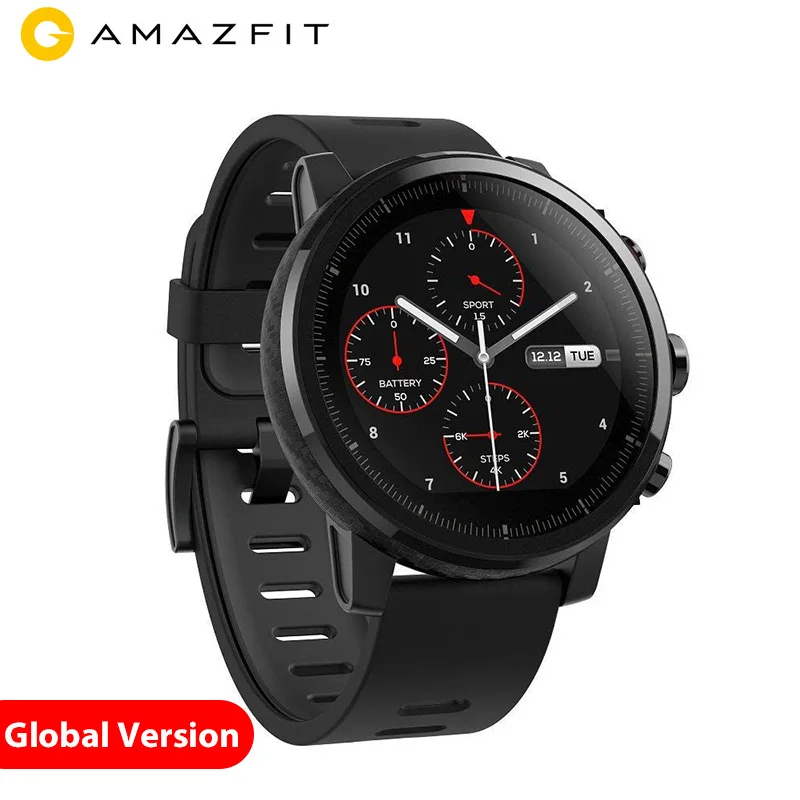 Смарт часы Xiaomi Mi Huami Amazfit 2 Stratos мужские с GPS PPG монитор сердечного ритма