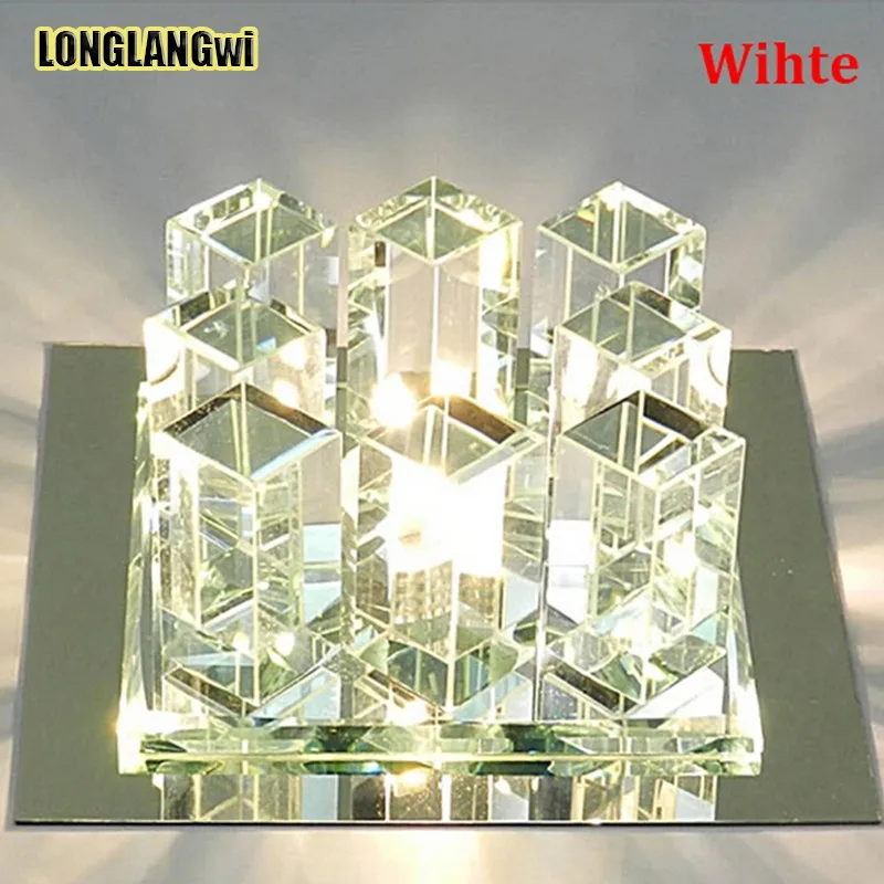 Потолочная лампа Проходная веранда освещение вниз Кристалл Mordern поверхностного