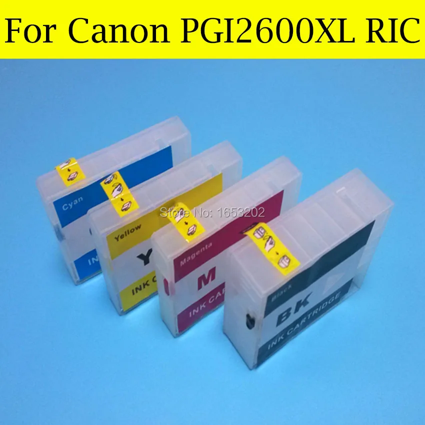 4 PCS/Lot Refillable Ink Cartridge For CANON PGI2600XL Canon MAXIFY MB5060 MB5360 Printer | Компьютеры и офис