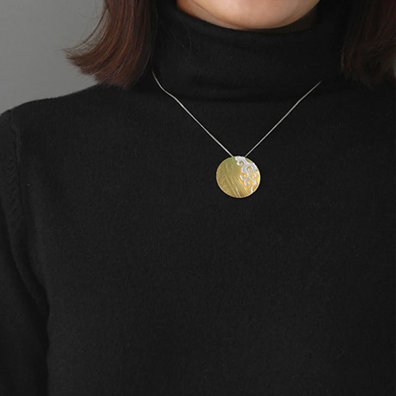 Lotus весело момент Настоящее 925 пробы серебро ювелирные украшения творческий мир
