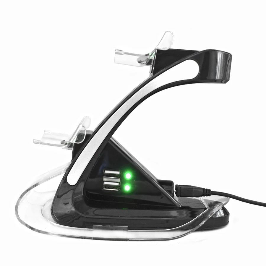 Зарядная док станция с двумя контроллерами подставка для игровых беспроводных