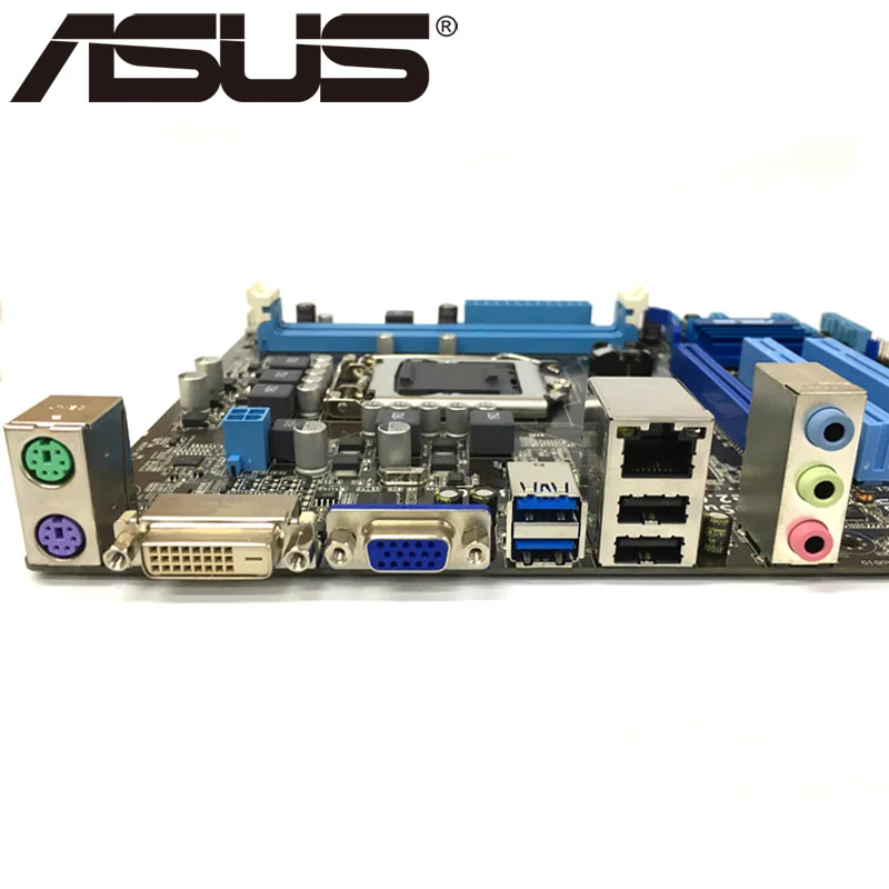 Настольная Материнская плата Asus P7H55 M LX/USB3 H55 Socket LGA 1156 i3 i5 i7 DDR3 8G u ATX UEFI BIOS - Фото №1