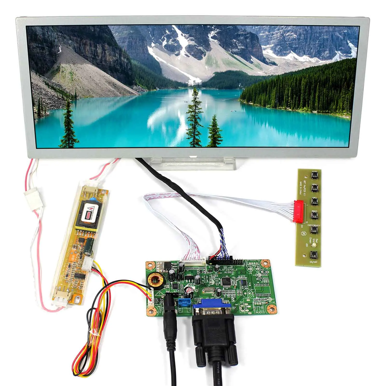 Плата контроллера ЖК дисплея VGA с панелью 12 3 дюйма 1280x480 LQ123K1LG03|board board|board controlboard lcd |
