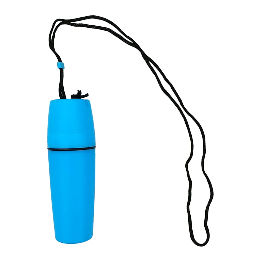 

Waterproof Plastic Capsule Container Bottle Box Case for Scuba Diving Snorkeling Kayak Swimming Fushia &Blue
