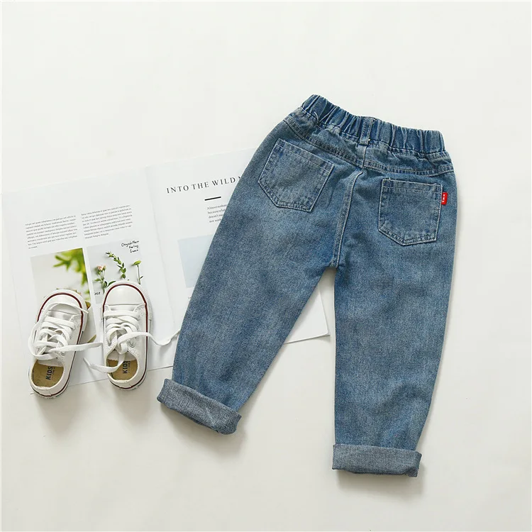 Kids Denim Pants 2018 New Boys Holes Long Jeans |
