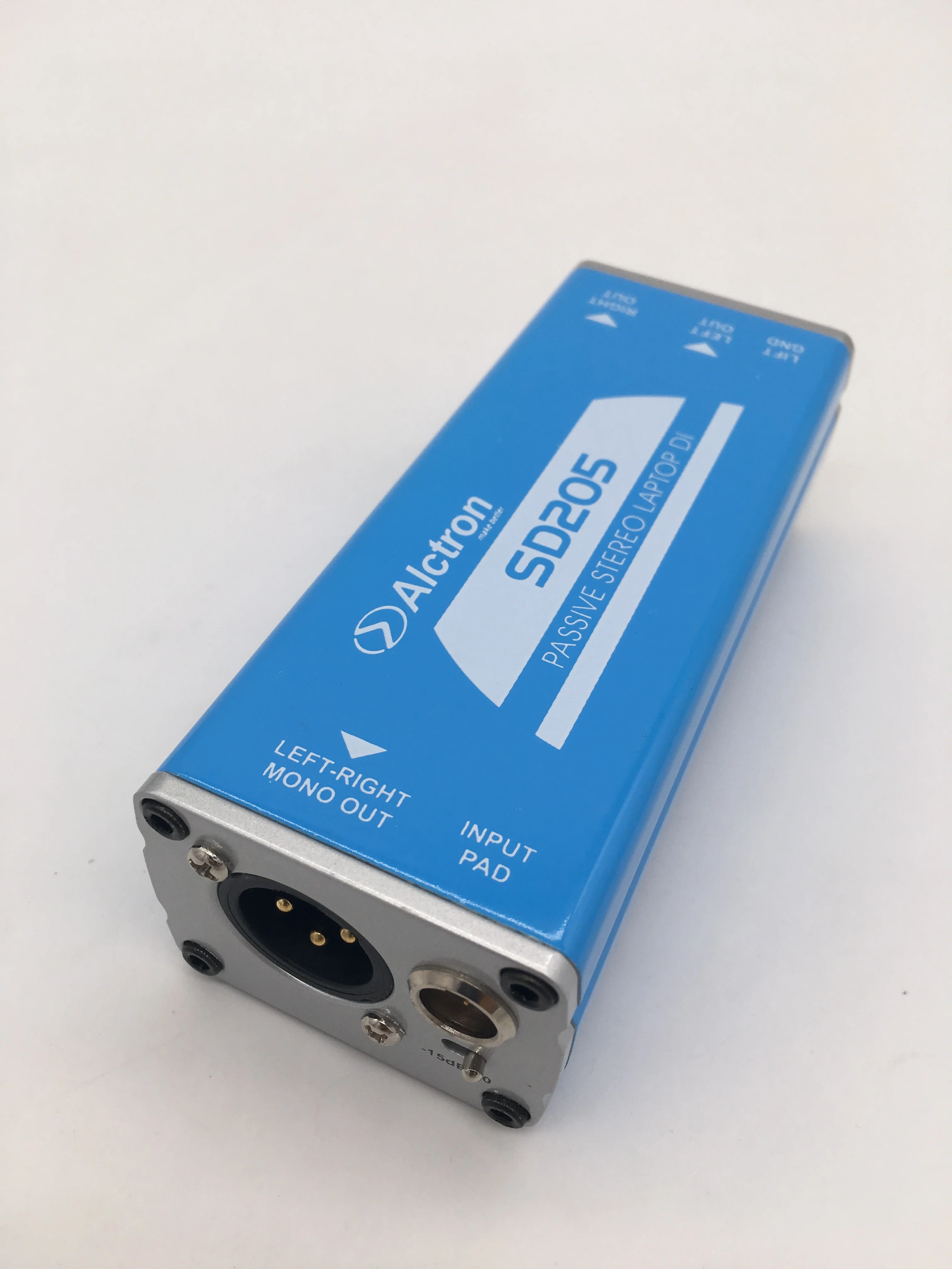 Alctron SD205 пассивная прямая коробка, стерео DI коробка преобразования несимметричный для баланса аудио сигнала процессор, Пассивный стерео ноутбук DI