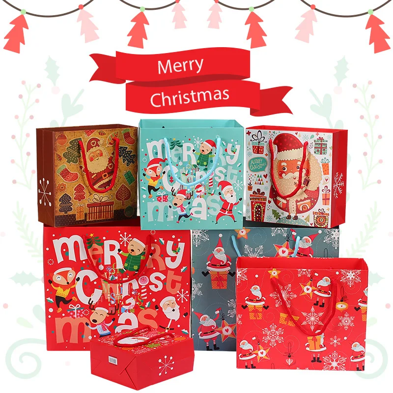 

Beautiful Christmas Gift Bag Santa Claus Tote Bag Gift Bag candy bag