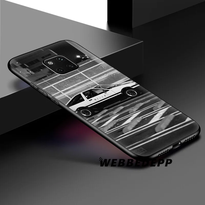 WEBBEDEPP INITIAL D AE86 Soft Silicone Case for Huawei Honor Mate 20 10 8X 8C 8 6A 7A 7X 7C Lite Pro TPU |