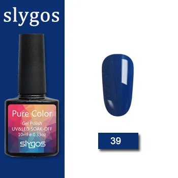 39 SLYGOS Гель-лак набор УФ Vernis полуперманентный праймер верхнее покрытие 10 мл полигель лак для ногтей маникюрный гель лак для ногтей - Цвет: 39