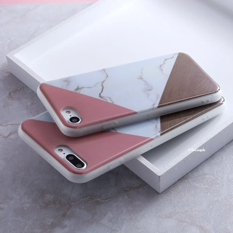 SoCouple Мягкий силиконовый чехол для iphone X 6 6s 7 8 IMD Мрамор ТПУ телефон чехлы 5 5s SE плюс |