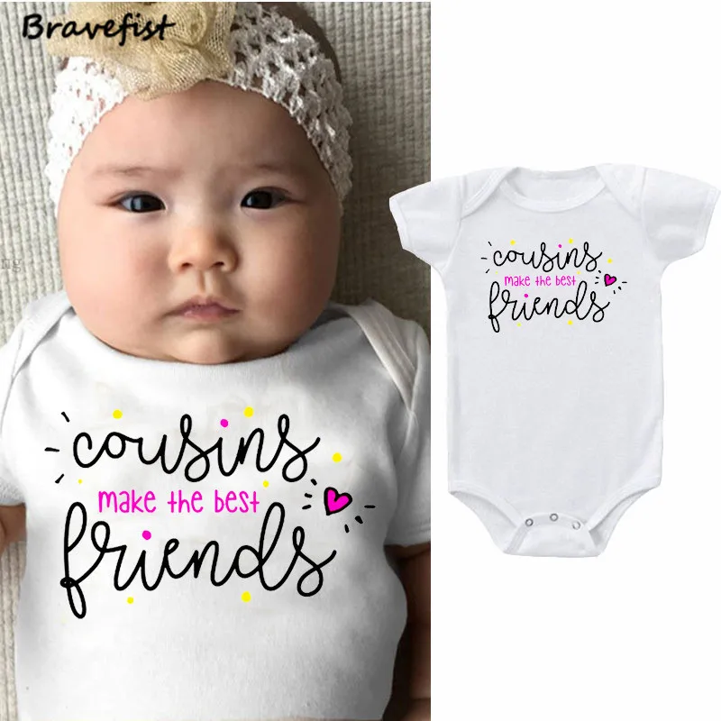 

White Newborn Bodysuits 0-24Months Infant Outfits Make The Best Letters Print Kids Overalls Short Sleeve Summer Jumpsuits Onesie