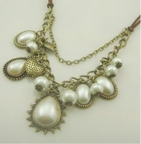 Лидер продаж бесплатная доставка модное ожерелье с жемчужным кулоном N117 |