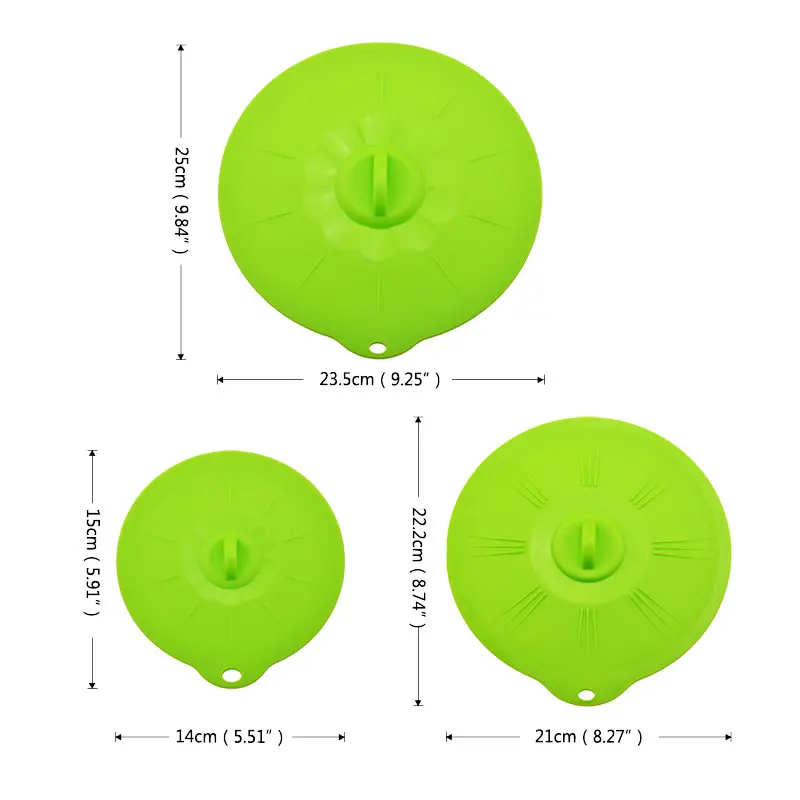 Экологичная силиконовая крышка для кастрюль чаши пробка от протекания