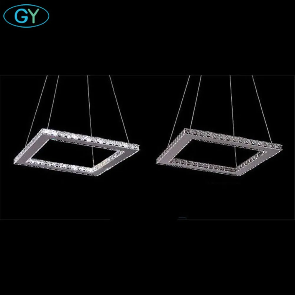 AC100 240V 20/40/60/80 см Квадратные Светодиодные подвесные светильники Современный