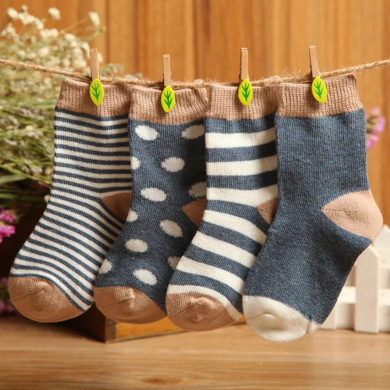 

Baby Socks ( 8 pieces/lot=4pair ) 85% Cotton Newborn Floor Socks Spring/autumn 0-2year Anti Slip Baby Boy Girl Socks Infant Wear