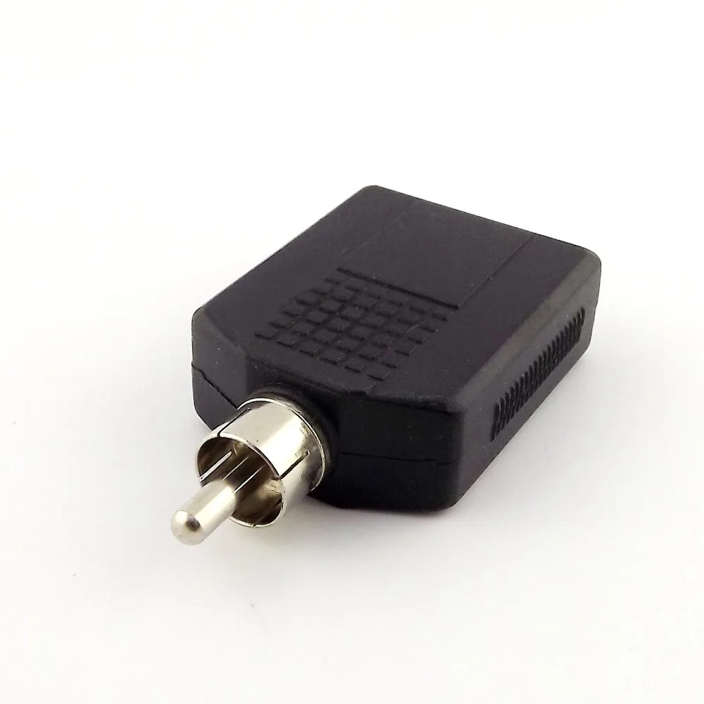 1 шт. аудиоразъем RCA штекер Phono на 2x6 35 мм 1/4 &quotгнездовой разветвитель адаптер