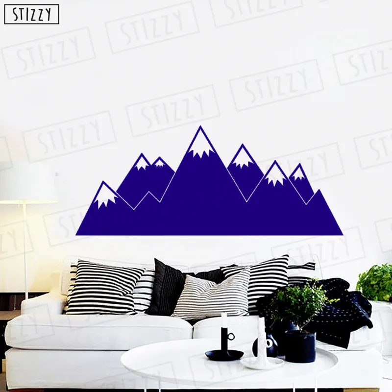 Настенная Наклейка stizzy Mountain дизайн наклейки на стену плакат для спальни лесной