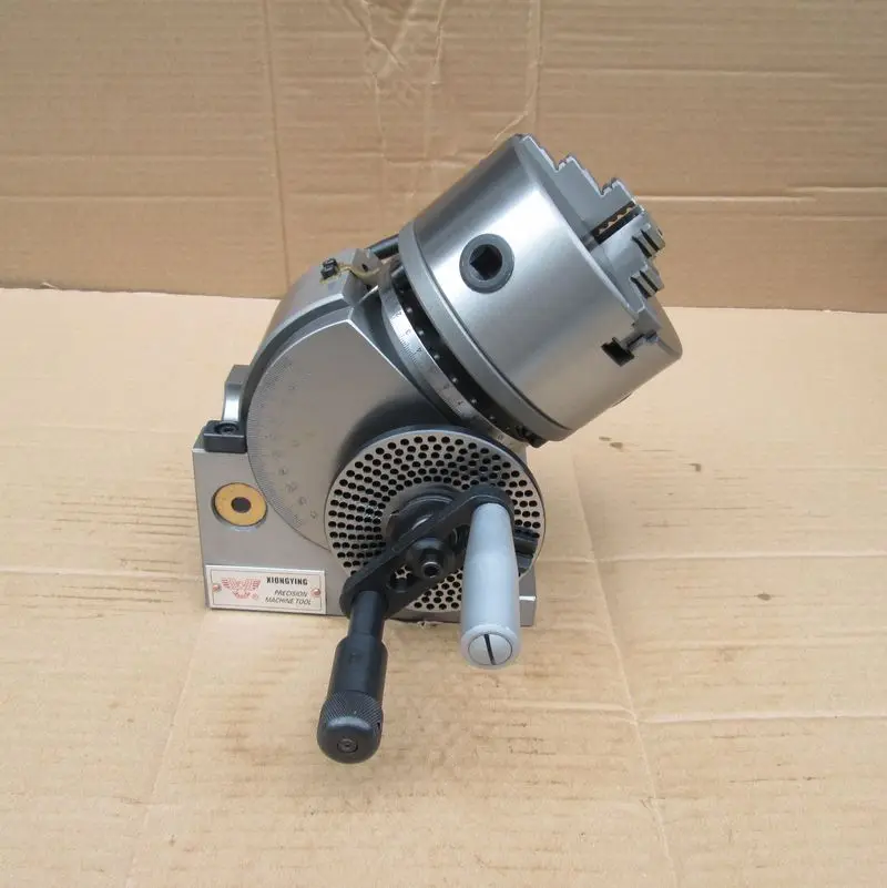 en Ucuz 4 Inç 120mmChuck100mm Merkezi Yüksek üç Ayna Aynasını Endeksi Spiral Kafa üç çeneli Ayna Punta CNC Freze Aksesuarları