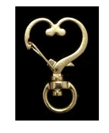 DIY0069-10pcs-hearGD 10 шт. DIY Подвески Кошка Сердце брелок вешалка Звезда Луна крылья Смола ювелирные изделия, подвески, аксессуары ручной работы застежка Омар фурнитура - Цвет: DIY0069-10pcs-hearGD