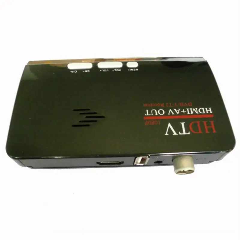 Фото Цифровой наземный HD DVB T T2 протокол TV Box HD AV CVBS внешний ТВ-тюнер приемник с дистанционным управлением для ЖК-монитора №4