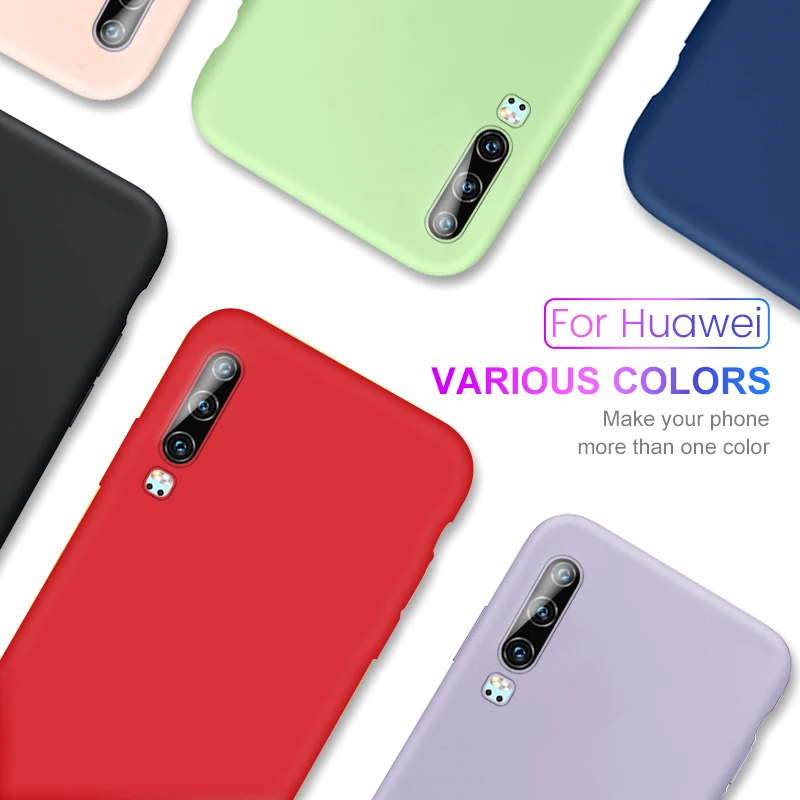 Чехол для huawei P30 Pro жидкий силиконовый чехол honor 10 lite 20 9 легкий мягкий чехол Honer honor 10 honor 20 honor 9 p 30 чехлы для телефонов