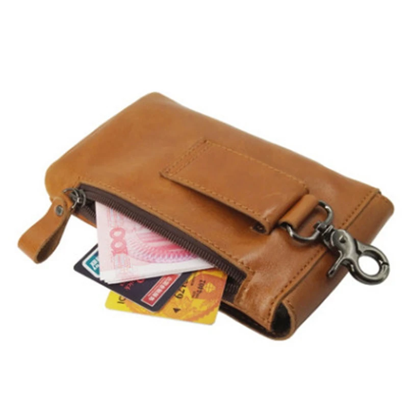 BiPtyDam винтажные Мужские поясные сумки из натуральной кожи высокое качество