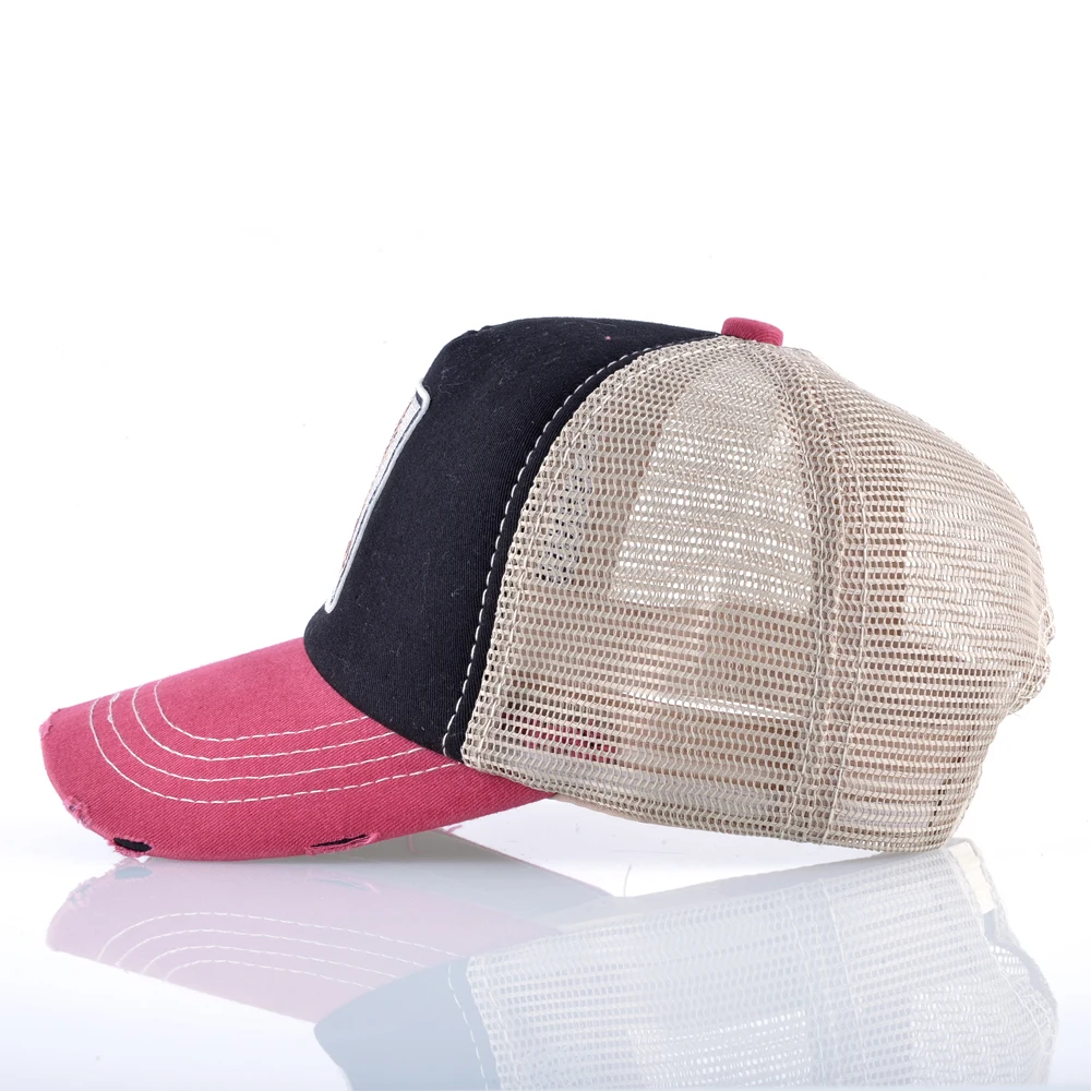 Мужская и Женская Бейсболка TQMSMY летняя дышащая Кепка с животным козырьком Snapback