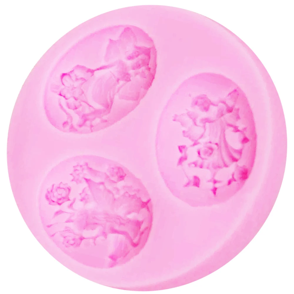 F1186 эпоксидная УФ-смола Феи Ангел цветок силиконовые формы инструменты для