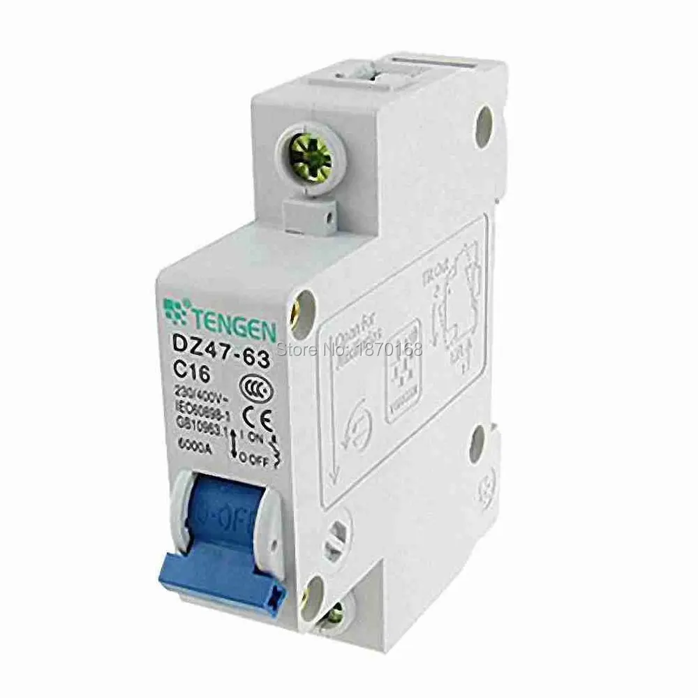 Мини автоматический выключатель фотовыключатель измельчитель 3 А 6 10 16 1P 230 В