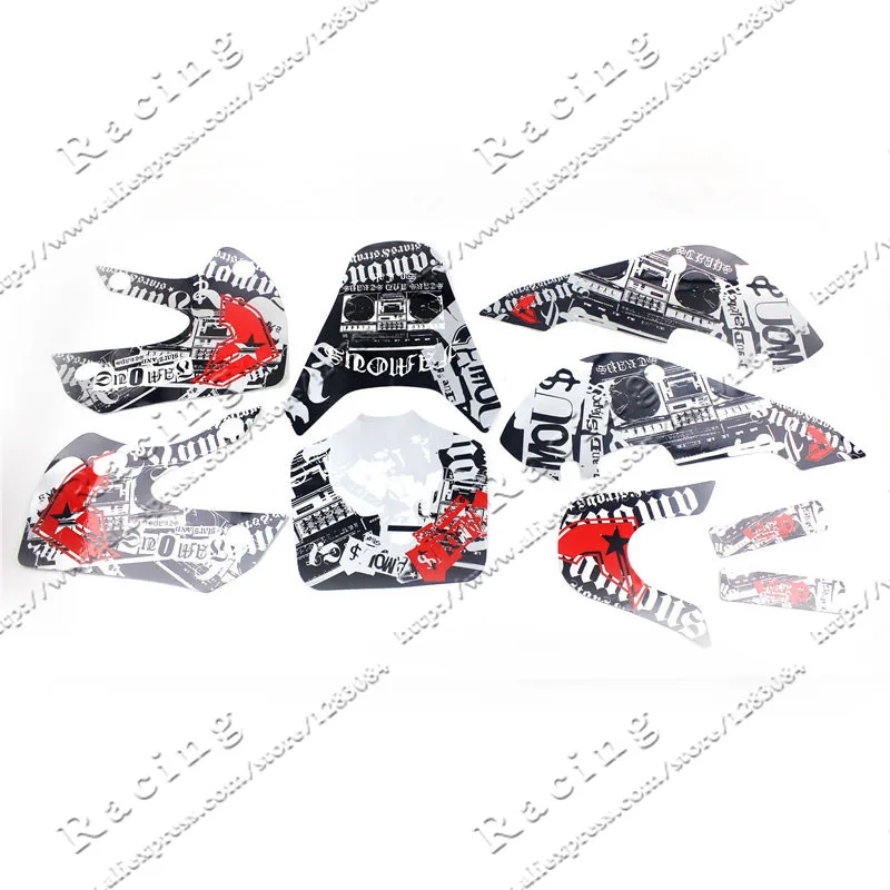 Stickers DECALS  STICKER FOR   KLX110 KX65 02-08 DRZ110 Graphics Kit 3M material