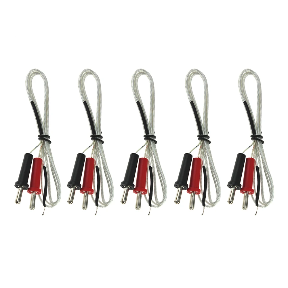 5PCS 2 шт./компл. TP-01A k-типа 100 см Длина провода Температура Тесты регулятор температуры с термопарным Сенсор цифровой датчик для Температура контроллер - Цвет: 5PCS