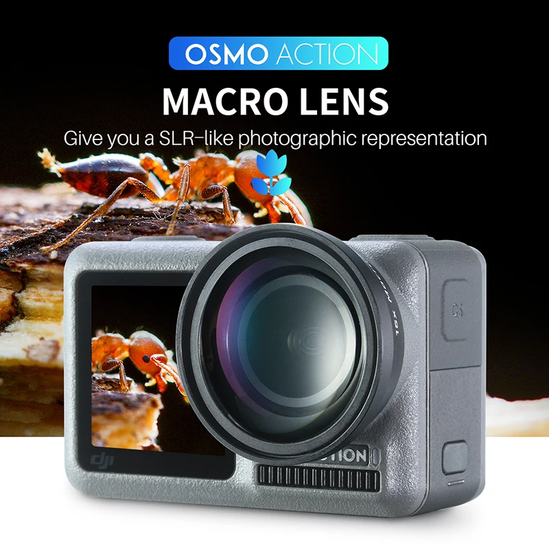 ULANZI OA 5 макро объектив 6 Fisheye для DJI Osmo Action оптический стеклянный алюминиевый сплав