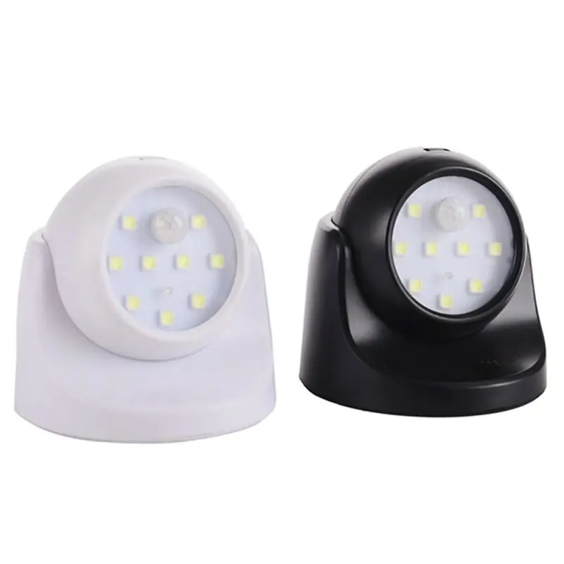 2018 9 LED Led датчик движения ночник 360 градусов вращение детский Авто PIR ИК